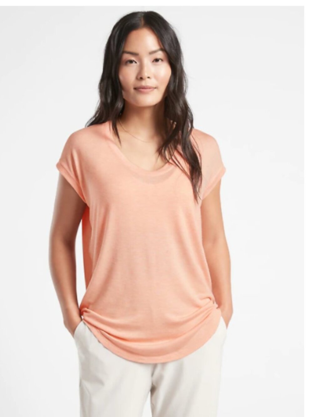 Cloudlight Stratus Tee -peachy orange